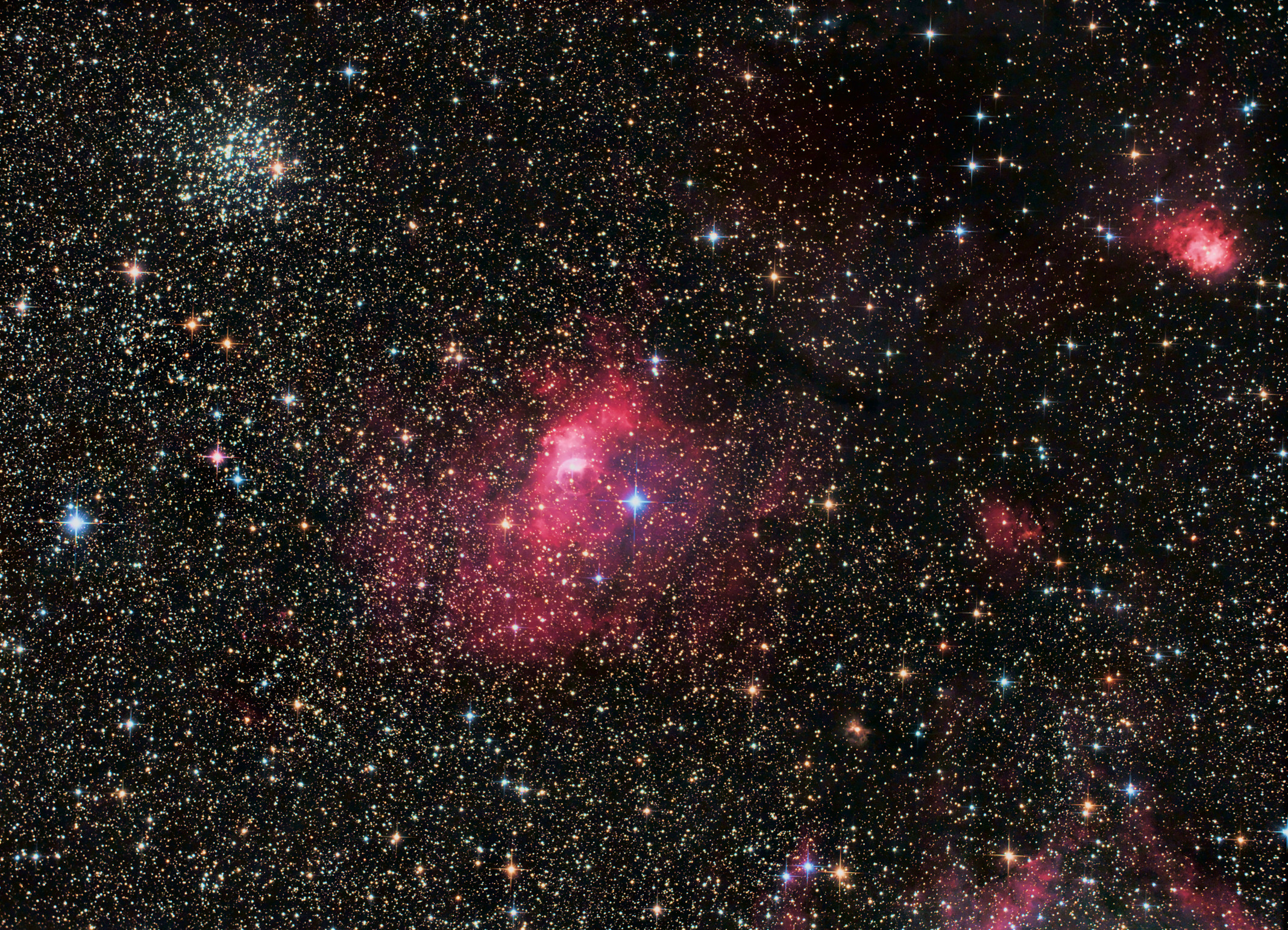 NGC 7635 Blasennebel wide field